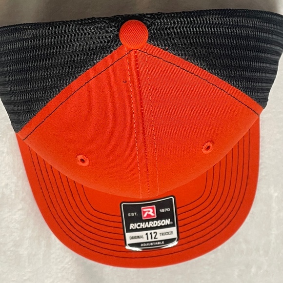 Mac Tools Richardson Original 112 Trucker Adjustable Hat Orange Brand New - Picture 5 of 6